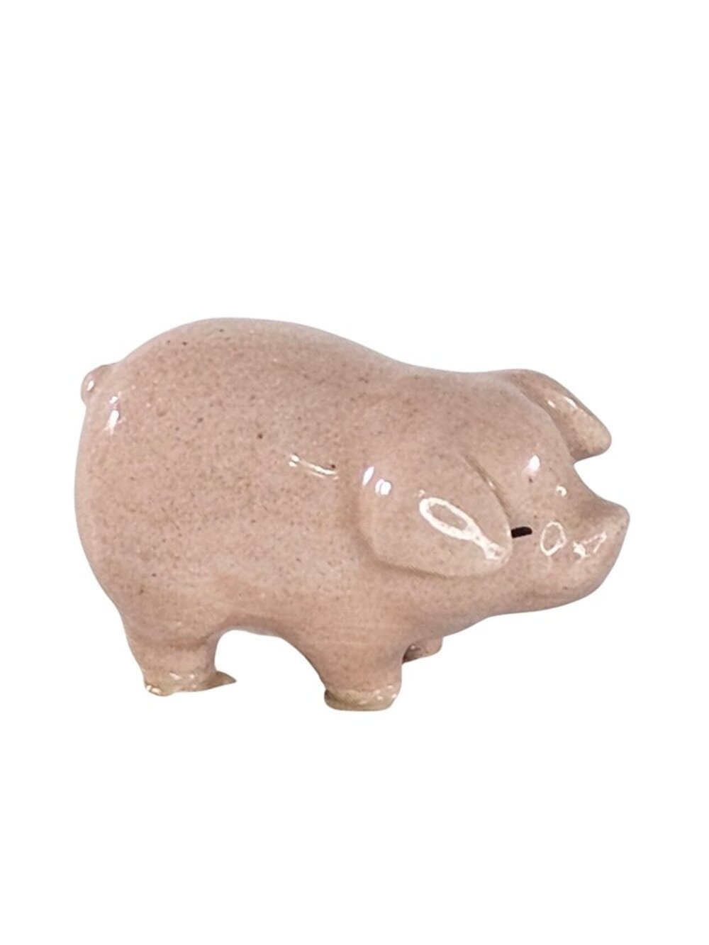 Vintage Hagen Renaker Baby Pig Standing Mini Figurine Piglet Pink Eyes Closed